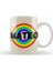 Mateo Name Personalized Custom Vintage Retro Rainbow Style Design Gift Baby Gift For Him Kupa Bardak Porselen 1