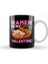 Funny Ramen Is My Valentine Cute Anime Kawaii Kupa Bardak Porselen 1
