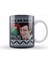 Christmas Alan Partridge Kiss My Face Mistletoe Knit Kupa Bardak Porselen 1