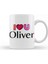 Oliver Name Custom Design Gift Baby Gift For Him Kupa Bardak Porselen 1