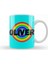 Oliver Name Vintage Retro Rainbow Style Custom Design Gift Baby Gift For Hm Kupa Bardak Porselen 1
