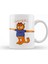 Gamer Garfield Crazy Frog T Pose 01 Kupa Bardak Porselen 1