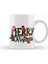 Yılbaşı Yeni Yıl Konseptli Merry Christmas 023 Kupa Bardak Porselen 1
