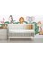 Yavru Hayvanlar Pastel Renkler Bebek Odası Duvar Sticker Seti 3