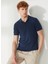 Polo Yaka Slim Fit Mavi Erkek Kazak FM23S07MABLUE 1