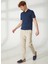 Polo Yaka Slim Fit Mavi Erkek Kazak FM23S07MABLUE 3