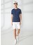 Bisiklet Yaka Mavi Erkek T-Shirt FM23S15TGBLUE 2