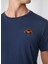 Bisiklet Yaka Mavi Erkek T-Shirt FM23S15TGBLUE 4