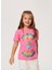 Baskılı Koyu Pembe Kız Çocuk T-Shirt 232 Lcg 242003 Raınbow K.pembe 2