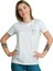 Karga Desen Sırt Baskılı %100 Pamuk Kaliteli Beyaz Kadın T-Shirt 2