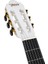 Klasik Gitar 4/4 Beyaz Sap Çelikli 4