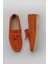 Turuncu Süet Kadın Loafer 05WS101 1