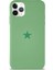 Apple iPhone 11 Pro ile Uyumlu Kapak Yıldız Logolu Içi Kadife Lansman Silikon Kılıf - Yeşil 1