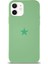 Apple iPhone 12 ile Uyumlu Kapak Yıldız Logolu Içi Kadife Lansman Silikon Kılıf - Yeşil 1