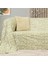 Softmicro İskandinav Desenli Boho 180 x 300 cm Koltuk, Kanepe Örtüsü Şalı Yeşil 3