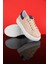 31 - 35 Numara Kız Çocuk Bej-Mavi Sneaker Ayakkabı 1
