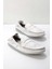 Beyaz Leather Erkek Loafer Ayakkabı E01323092003 1