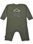 Pamuklu Uzun Kol Bebek Tulum Retro Green 2