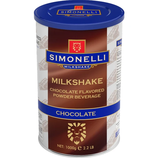 Simonelli Mılkshake Çikolata Aromalı 1000 gr Sımonellı