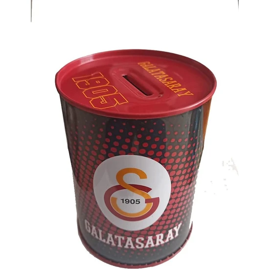 Galatasaray Metal Kumbara Orta Boy Orjinal Lisanslı 1 Adet Gs Kumbara Taraftar Kumbara Aslan 12X9 cm