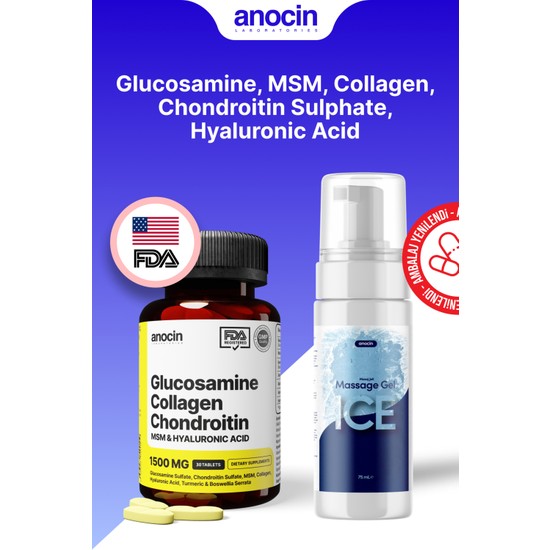Anocin Set 1500 mg Msm Glucosamine Collagen Complex 30 Fiyatı