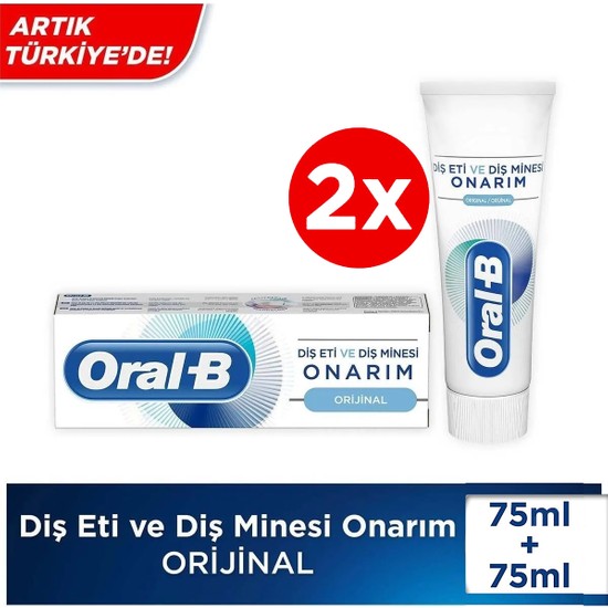 Oral-B Diş Eti Ve Minesi Onarım Diş Macunu 75 Ml X2 Fiyatı