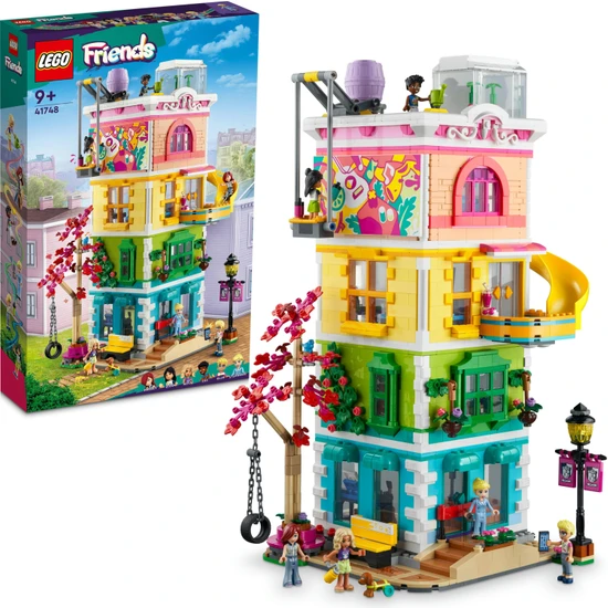 LEGO®  Friends Heartlake City Toplum Merkezi 41748 - 9 Yaş ve Üzeri Çocuklar İçin Rol Yapma Aksesuarları İçeren Yaratıcı Oyuncak Yapım Seti (1.513 Parça)
