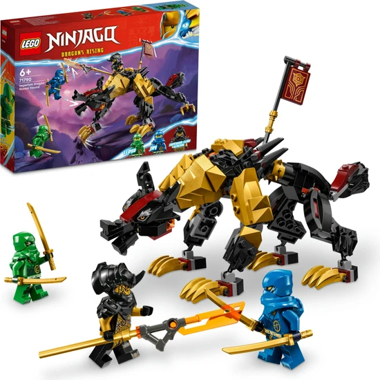 LEGO®  Ninjago İmperium Ejderha Avcısı Tazı 71790 - 6 Yaş ve Üzeri Çocuklar İçin Bir Canavar Oyuncak ve 3 Minifigür İçeren Yaratıcı Oyuncak Yapım Seti (198 Parça)
