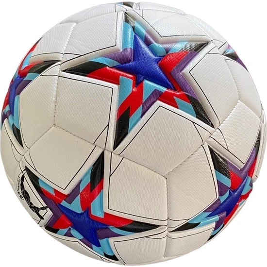 Muba Sert Zemin Dikişli Futbol Topu Halı Saha Topu Maç Topu 4 Astarlı Desenli Top