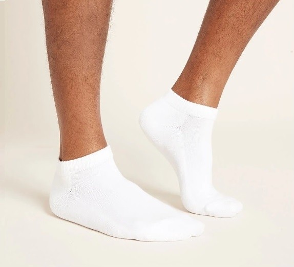 B&D Socks 10'lu Paket Beyaz Patik Çorap görsel 7