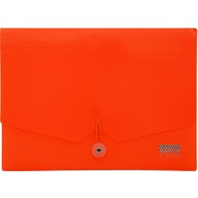 Südor Bölmeli Evrak Çantası Turuncu A4 Belgeler İçin Ergonomik Tasarım 12 Bölmeli