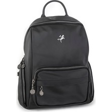 Nas Bag Kadın Sırt Çantası Siyah  Saten