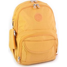 Nas Bag Kadın Sırt Çantası Zararlı Kimyasal İçermez Waterproof Sarı