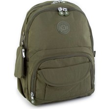Nas Bag Kadın Sırt Çantası Zararlı Kimyasal İçermez Waterproof Koyu Yeşil