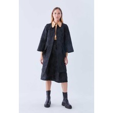 ROMAN Tüy Ve Cep Detaylı  Kap Siyah K2216304_001