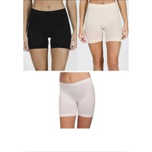 Elit Life Elite Life ( T-15 ) Bayan Dikişsiz Uzun Boxer Şort Karışık Renkli 3 Adet