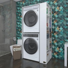 Kenzlife çamaşır-kurutma makinesi dolabı bolodenkamdf byz 180*090*60 % 100 mdf full mdf banyo kapaksız arkalıksız