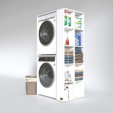 Kenzlife çamaşır-kurutma makinesi dolabı bolodenkamdf byz 180*090*60 % 100 mdf full mdf banyo kapaksız arkalıksız