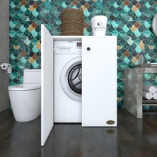 Kenzlife çamaşır makinesi dolabı kapaklı tatyanamdf byz 90*70*60 % 100 mdf full mdf banyo ofis kapaklı arkalıksız