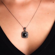 Galatelier Oltutaşı Kalp Formlu Gümüş Kadın Kolye