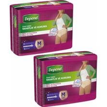 Depend Emici Külot 16'Lı Orta Boy Kadın  2'Li Paket