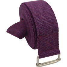 Anatolia Craft Yoga Kemeri Mor  Uzunluk 250 cm En Yaklaşık 3,8 cm Pamuklu Dokuma Ayar Tokalı