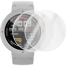 Engo Amazfit Verge Saat Ekran Koruyucu Tam Kaplama Şeffaf Tpu Film 2 Adet