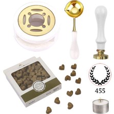 Profisher Davetiye Mum Mühürü Uygulama Seti Beyaz Renk 455 Çelenk