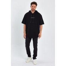 Alexander Gardi Kapüşonlu Oversize T-Shirt (UN-0098)