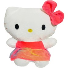 Elifeshop Ithal Kumaş Hello Kitty Sansiro Peluş Karakter Figür Oyuncak Uyku & Oyun Arkadaşı Büyük Boy 25 Cm.