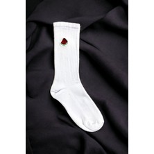 Aymeta Kadın Nakışlı Soket Çorap