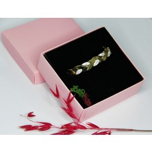 Zd Bellefemme Kadın Çelik Zirkon Taşlı Gold Kelepçe