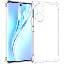 Case World Caseworld Huawei Nova 9 ile Uyumlu Kapak Kamera Korumalı Airbag Antishock Köşe Korumalı Şeffaf Silikon Kılıf