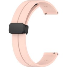Nezih Case Huawei Watch Fit 2 Uyumlu Magnet Tokalı Ayarlı Silikon Kordon + Siyah Bağlantı Aparatlı